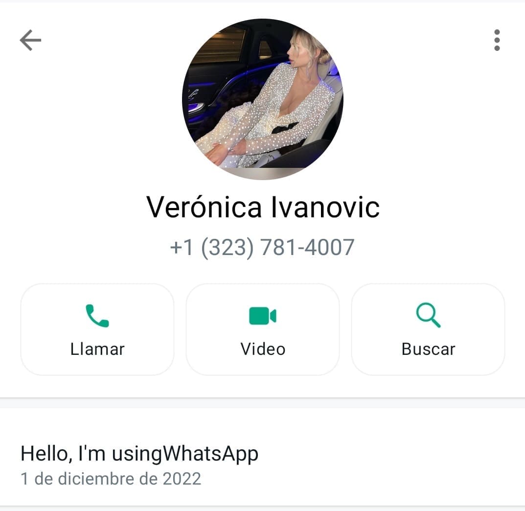 Verónica Ivanovic. Estafadora perfil redes sociales Veronica Ivanovic. Estafadora inversión criptomonedas. Estafadora recluta víctimas por redes sociales.